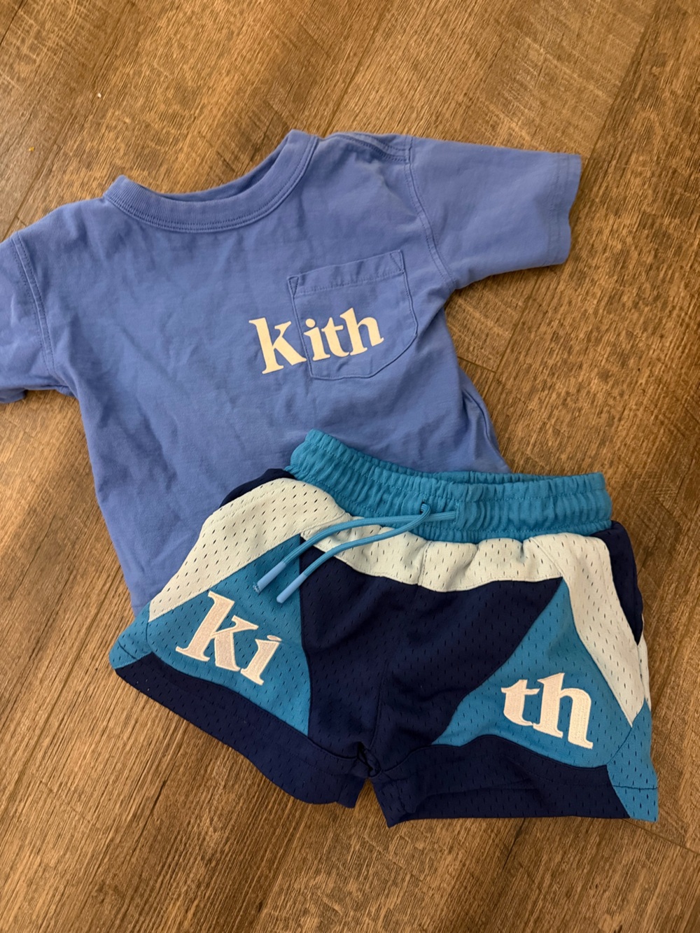 Kith Kids Light Blue Tee with White Logo